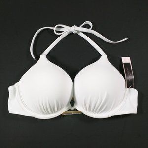 Victoria Secret 36B Bombshell Push Up Bikini Top White